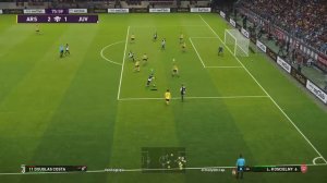 eFootball PES 2020 DEMO cruzamento de letra de Diego Costa