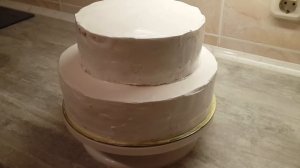 Торт на 80 летний юбилей Сборка и украшение двухъярусного торта