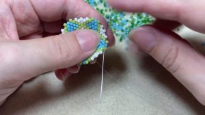 Колокольчик с маками из бисера |  Часть 5