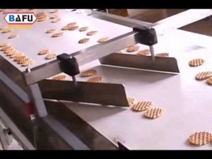 Голландские вафли, автоматическая упаковочная линия со стеккером, групповая упаковка