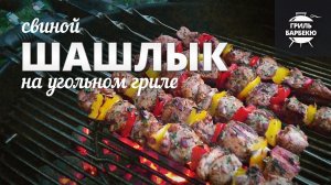 Шашлык из свинины на гриле (рецепт для угольного гриля)