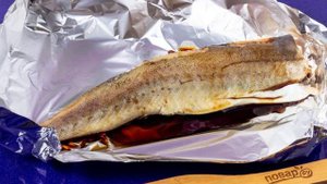 Минтай в соевом соусе