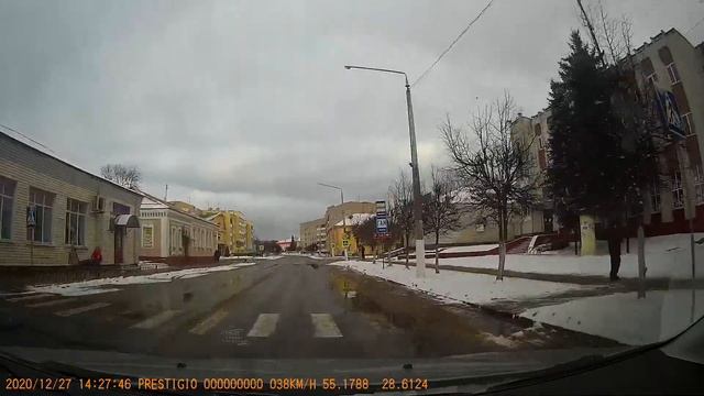 Зимние пейзажи часть2.Ушачи, открыли мост после ремонта. смотреть онлайн