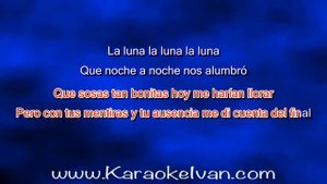 Los Silver - La Luna Y La Rosa (KARAOKE)