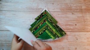 Новогодняя прихватка. Ёлочка. Лоскутное шитье. DIY. Patchwork