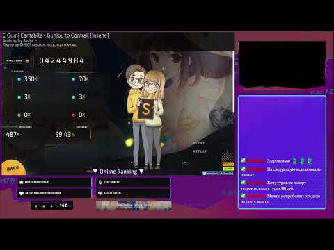 C Gumi Cantabile - Gunjou to contrail | OSU! смотреть онлайн