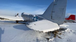 Обход самолёта Douglas DC-3. Аэродром Орешково