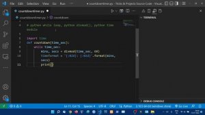 Python Program to Create a Countdown Timer || Countdown Timer in Python || Python Tutorial in Hindi