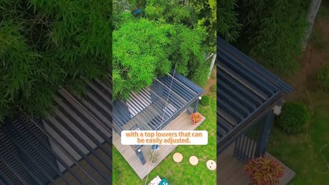 Cheap Factory Price Motorized Adjustable Waterproof Sun Resistant Louvered Aluminum Pergola Canopy смотреть онлайн