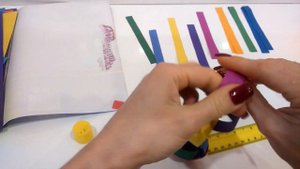 DIY Новогодняя гирлянда из цветной бумаги.