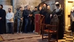 Храм Гроба Господня. Иерусалим.Ночная литургия?