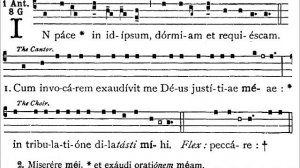 In pace, Gregorian antiphon of Tenebrae