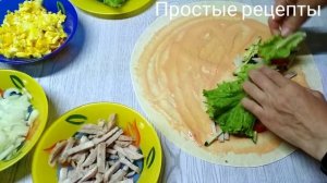 Донер, шаурма, перекус из лаваша! Простые рецепты!