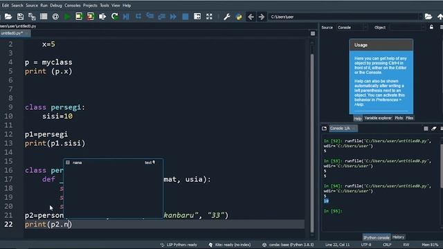 #2 CLASS (PYTHON) - PENGENALAN CLASS DAN OBJECT DI PYTHON | TUTORIAL OOP DI PYTHON