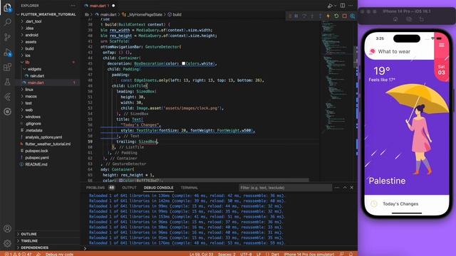 Flutter Weather UI - Flutter Animation UI - Speed Code