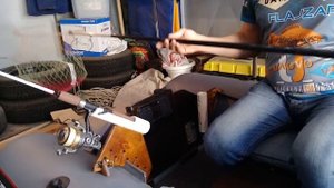 Подсачик в лодке ПВХ