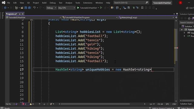 C# Hashsets - Understand them, use them, LOVE them