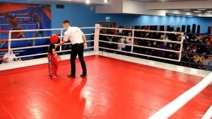 Кикбоксинг, дети. Бой №1