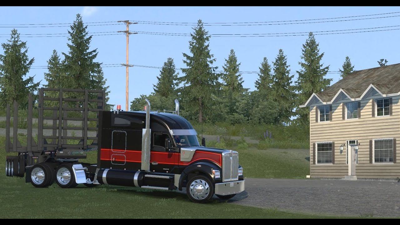 [ATS} Kenworth W990B Cruise To Alaska To Buy a House смотреть онлайн