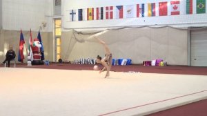 Travkina Uliana,  FIG JUNIOR, Final Ball, FIG Mikulas Kupa 2019