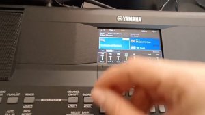 Yamaha PSR sx600 баланс громкости стиля и мелодии в правой руке