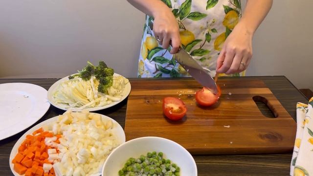 Лёгкий диетический овощной суп! Вкусный и быстрый рецепт!