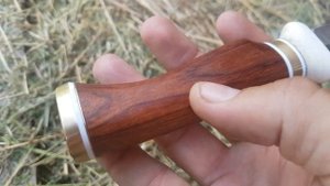Охотничий НОЖ сталь D2 рукоять Сапеле