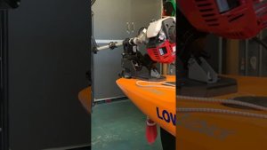 Honda GX50  (from KayakBuddys) on Hobie Outback with DIY transom mount with actuator