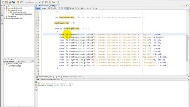 Estructura de control selectiva (Switch) en Java смотреть онлайн