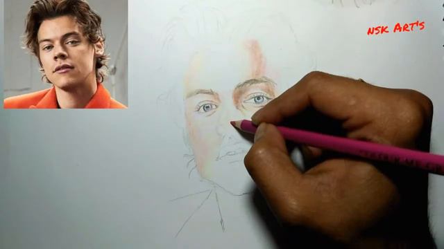 Drawing Harry Styles/FABER-CASTELL pencils drawing смотреть онлайн