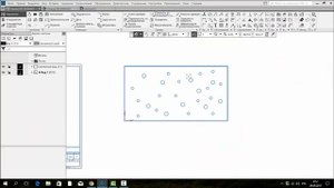 Компас-3D v17.1. Массив по точкам