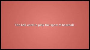 Baseball Meaning