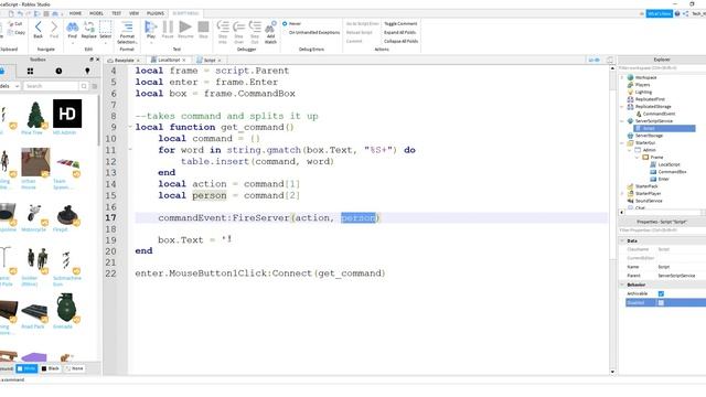 How to Make Admin Commands - Roblox Studio Tutorial смотреть онлайн