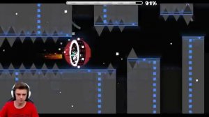 БЕЗУМНЫЙ INSANE демон! 97% НЕ ОСТАНОВЯТ! Crazy! Geometry Dash [118].mp4