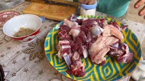 Узбекское блюдо Покорившее миллионы Мужиков! Мясо в Мантоварке! Узбекистан!