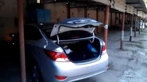 Открытие багажника на Солярисе