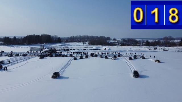 Модифицированные внедорожники участвуют в Заезде по снежной целине 2023. Установлены новые рекорды