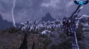 Skyrim - Troll Army vs dovahkiin