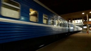 Отправление пассажирского поезда номер 328 Минск-Казань со станции Минск-пассажирский