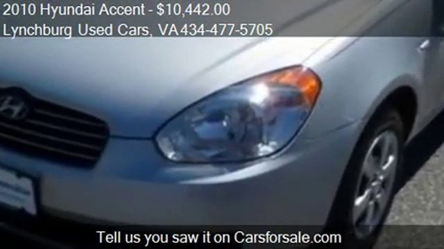 2010 Hyundai Accent GLS - for sale in Forest, VA 24551 смотреть онлайн