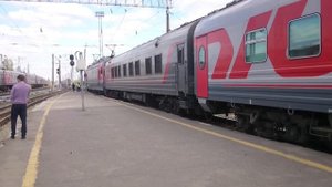 Вагонзак поезда 339Г/340Г Нижний Новгород Новороссийск на станции Пенза Vagonzak train station Penz