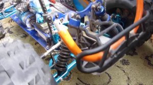 Тюнинг RC модели HSP-Savegery (1\8) ставим алюминий.