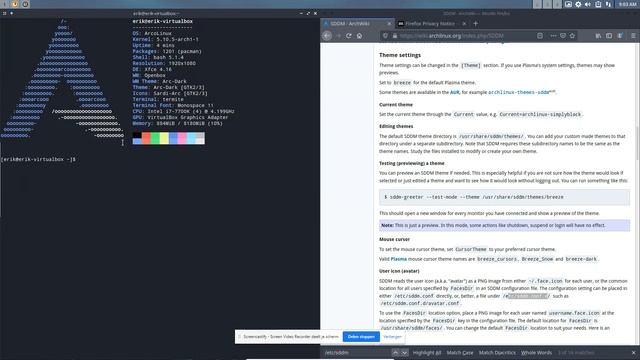 ArcoLinux : 1810 SDDM installation, configuration and sugar candy theme смотреть онлайн