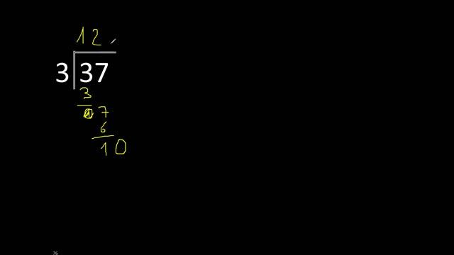 Dividir 37 entre 3 , division inexacta con resultado decimal . Como se dividen 2 numeros смотреть онлайн
