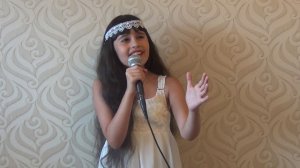 2015.09.09. "Выйду ночью в поле с конём". Диана Анкудинова. г.Тольятти, дома. В белом платье.