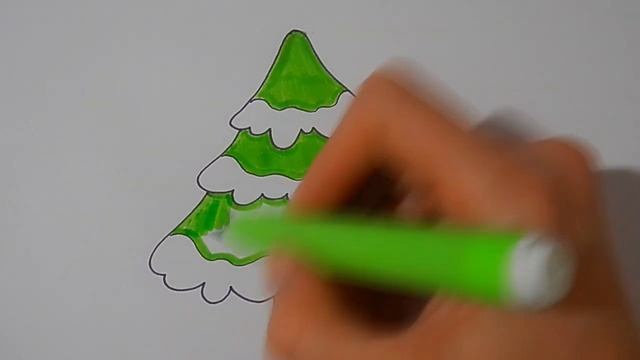 Как ОЧЕНЬ ПРОСТО нарисовать ЕЛОЧКУ, простые рисунки/596/How to draw a Christmas TREE VERY SIMPLY смотреть онлайн