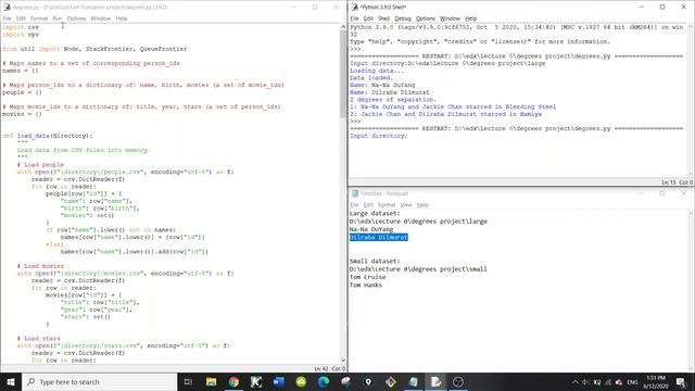 CS50 Introduction to Artificial Intelligence with Python: Project 0 -- degrees смотреть онлайн