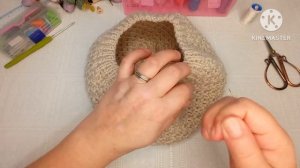 Что делать, если резинка на берете растянулась? Показываю способ утяжки...