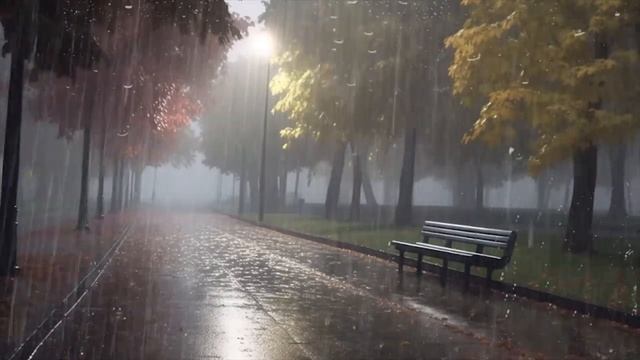 Sonido de da Lluvia para Dormir Profundamente y Relajarse 24 Horas - Lluvia Intensa y Truenos