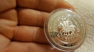 L Монета Масонська Жетон Токен Посріблена Coin Masonic Token Silver plated 20231025